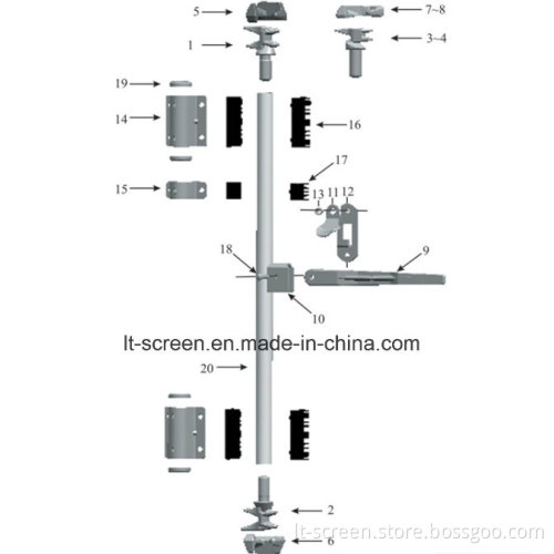 Container Door-Locking Gear with Type Lvylv-C